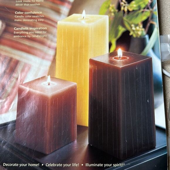 TEAKWOOD AND Cardamom 3”x6” square pillar candle by Partylite NIB - Picture 9 of 12